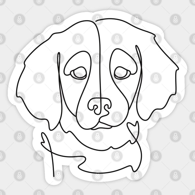 Valentine dog Sticker by Xatutik-Art